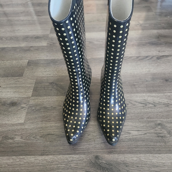 Brit and Bridle western cowboy polka dot rain boots - Picture 2 of 6